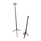 Wrought iron candlesticks