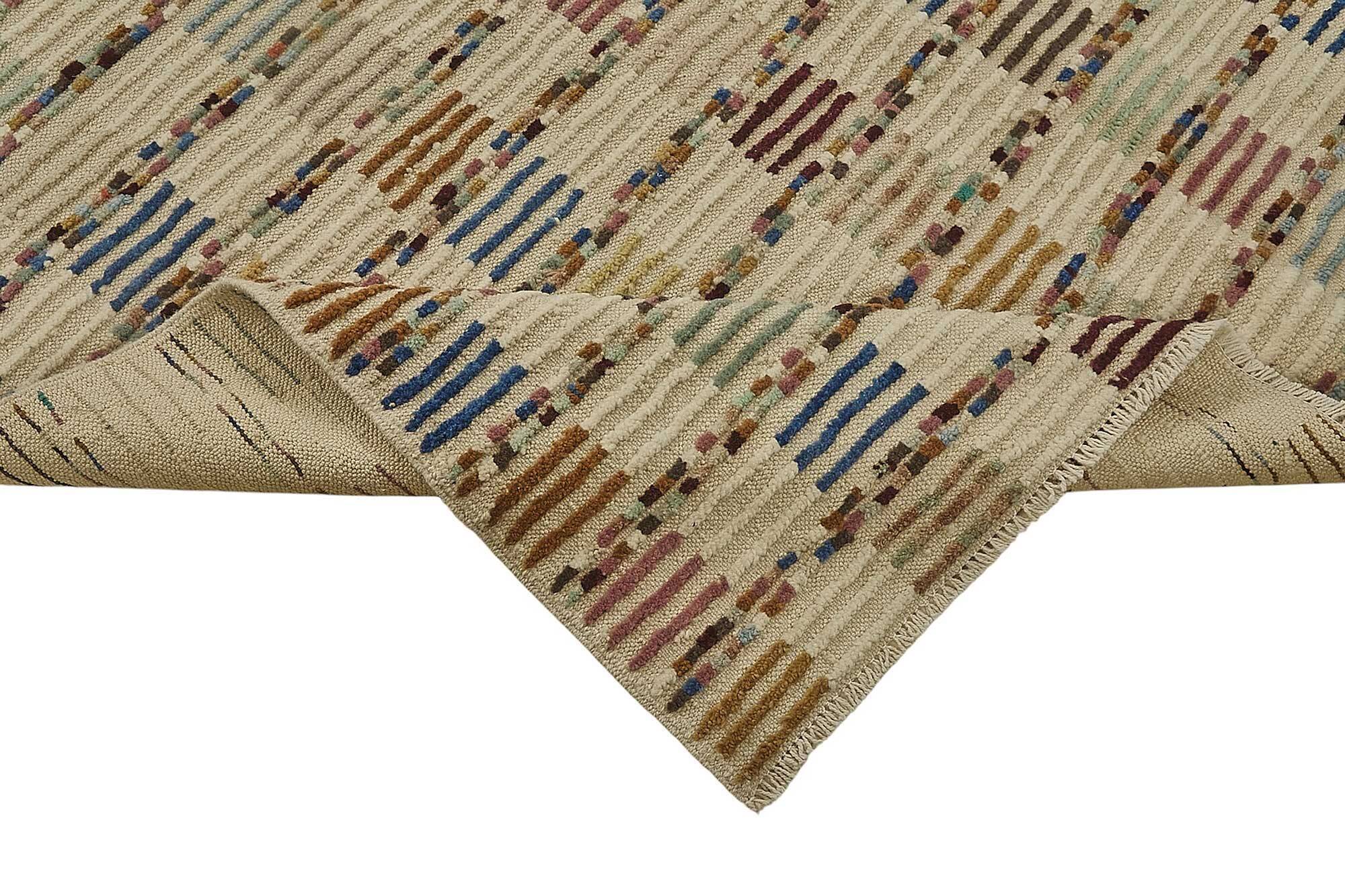 Handwoven Turkish Recycled Boho Rug 204 cm x 317 cm