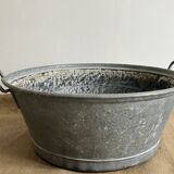 Zinc basin - Rectangular handles