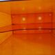 Vinyl magazine holder in orange plexiglass
