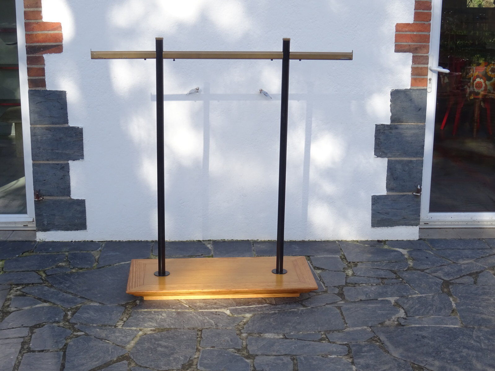 Wearing Scandinavian metal and wood wardrobe