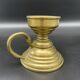 Hand candle holder, cellar rat, brass, gilded, gold, handle, 1950s, decoration, chic, decor, room