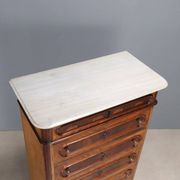 Antique chest of drawers in cherry and poplar, 19th century