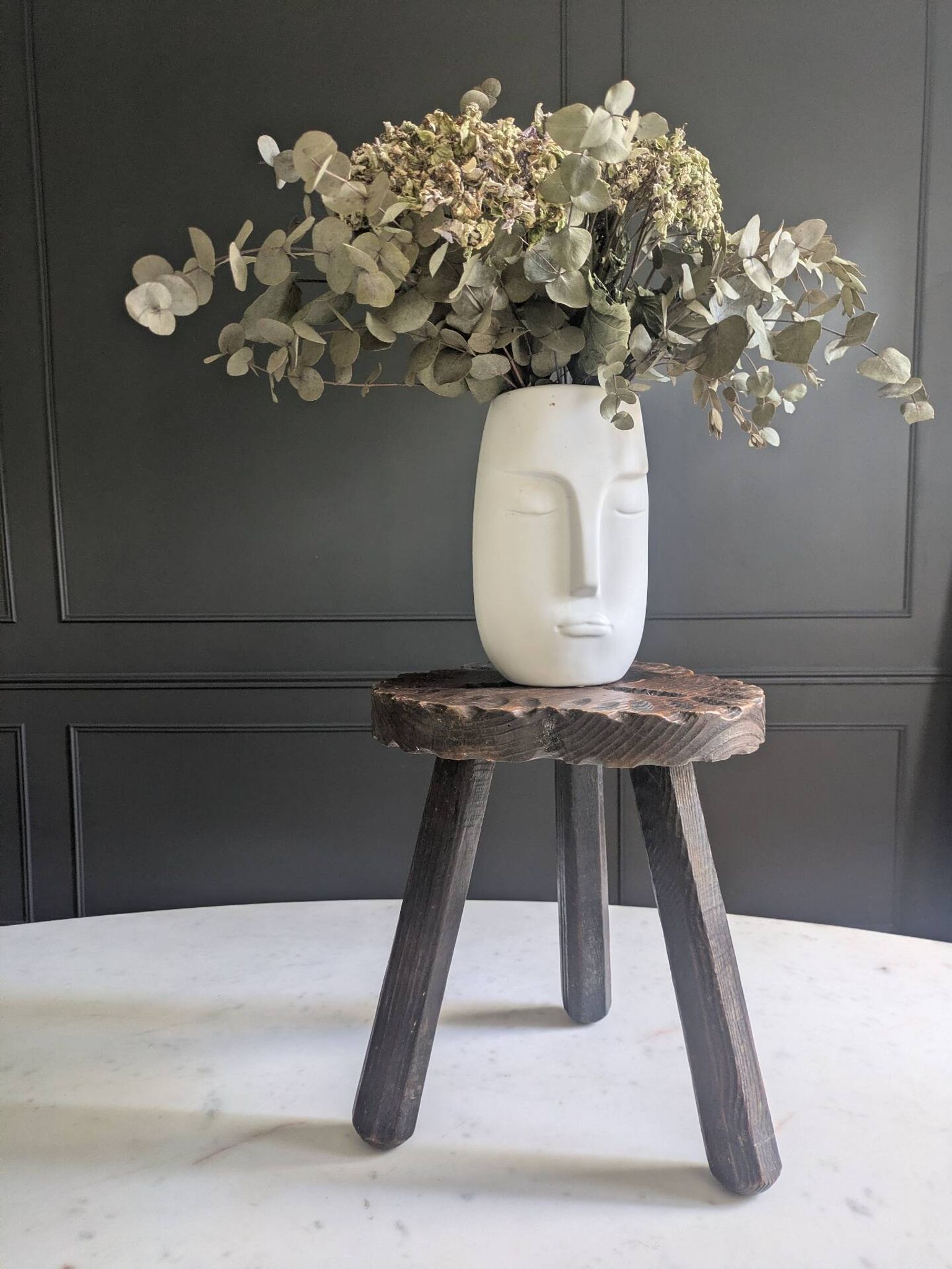 Brutalist tripod stool