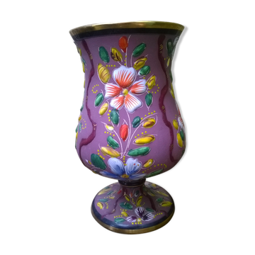 Vase émaillé vintage