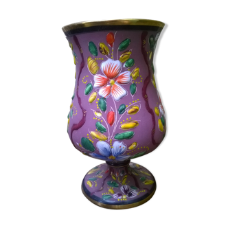 Vintage enamelled vase