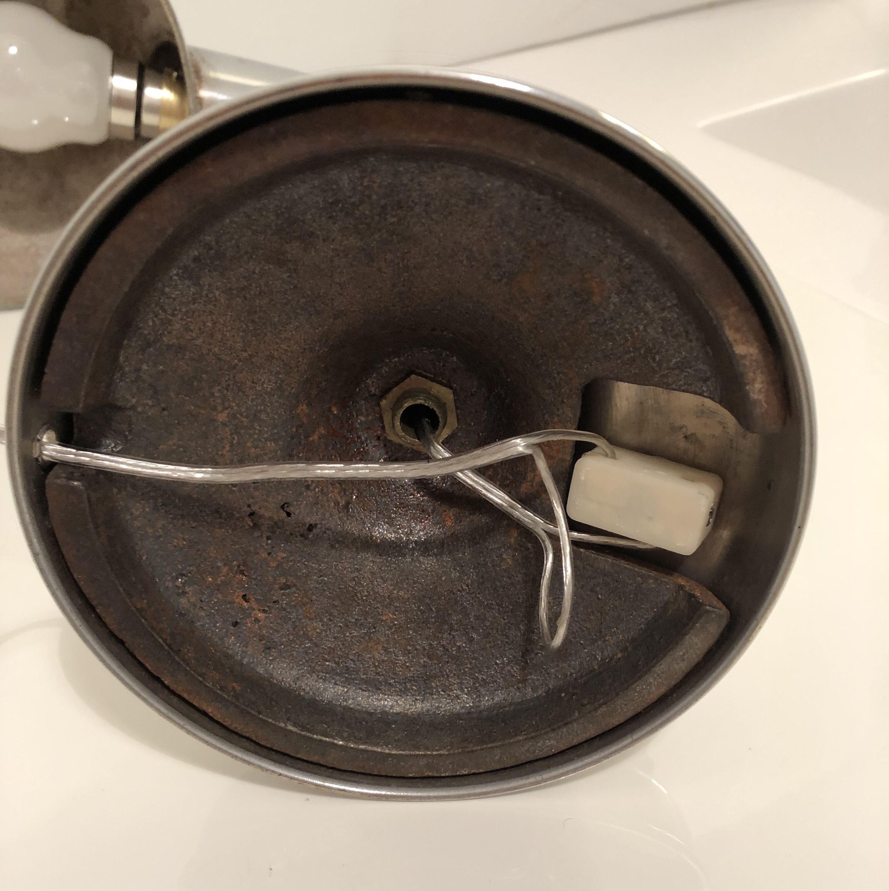 Art deco adjustable chrome desk lamp