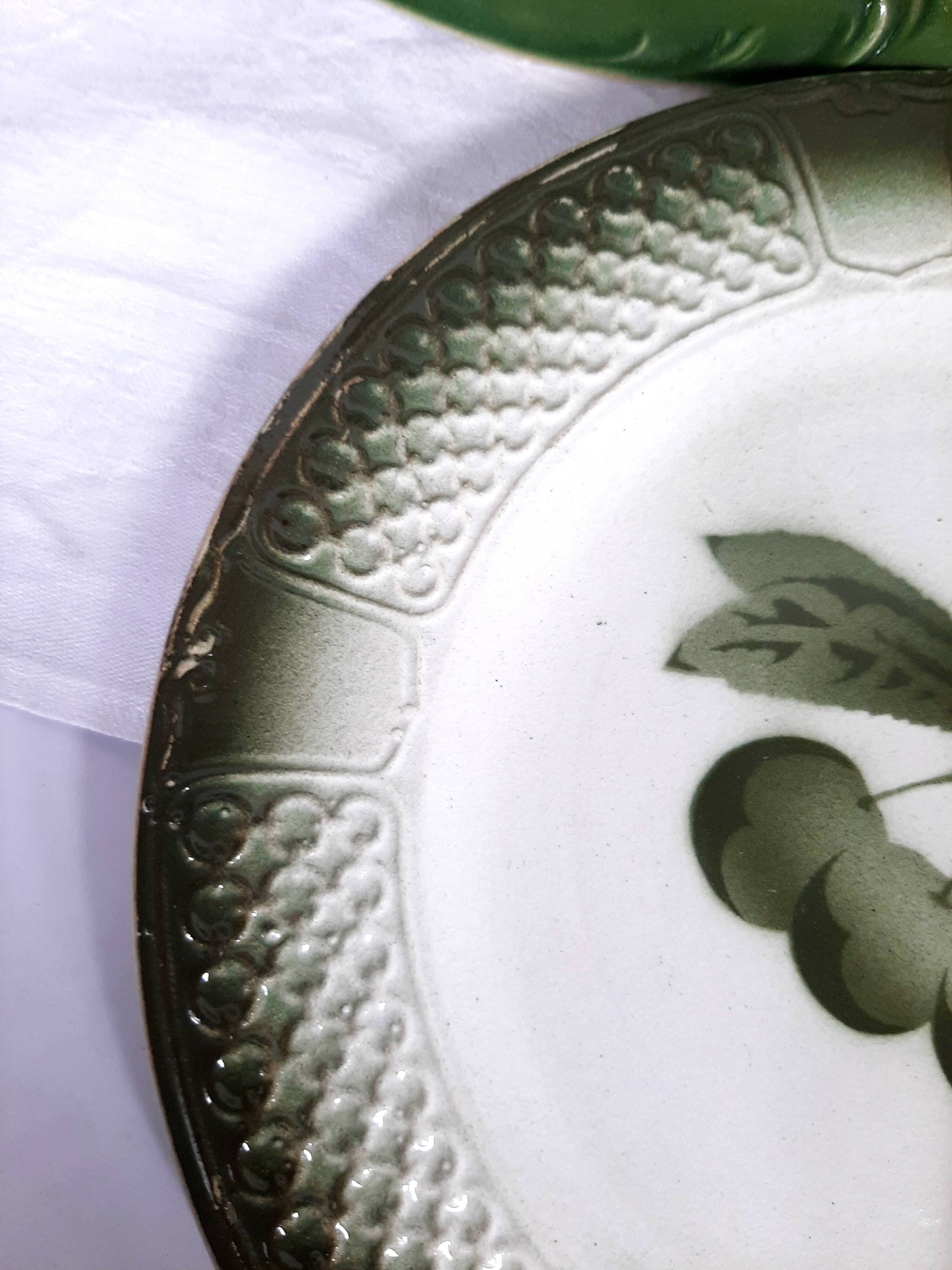 Antique plates from the Fenal Frères Pexonne factory.