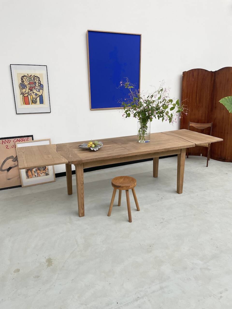 Oak farmhouse table 270 cm with extensions