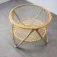 Mid-Century Bamboo and Glass Coffee Table by Alan Fuchs, Czechoslovakia, 1960s