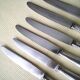 6 LB silver plated and stainless steel table knives