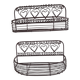small metal shelf
