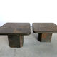 Vintage brutalist slate stone nesting by Laub, 1980s