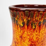 Scheurich ceramic vase with polychrome decoration
