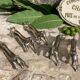 Silver animal knife holder "horses"
