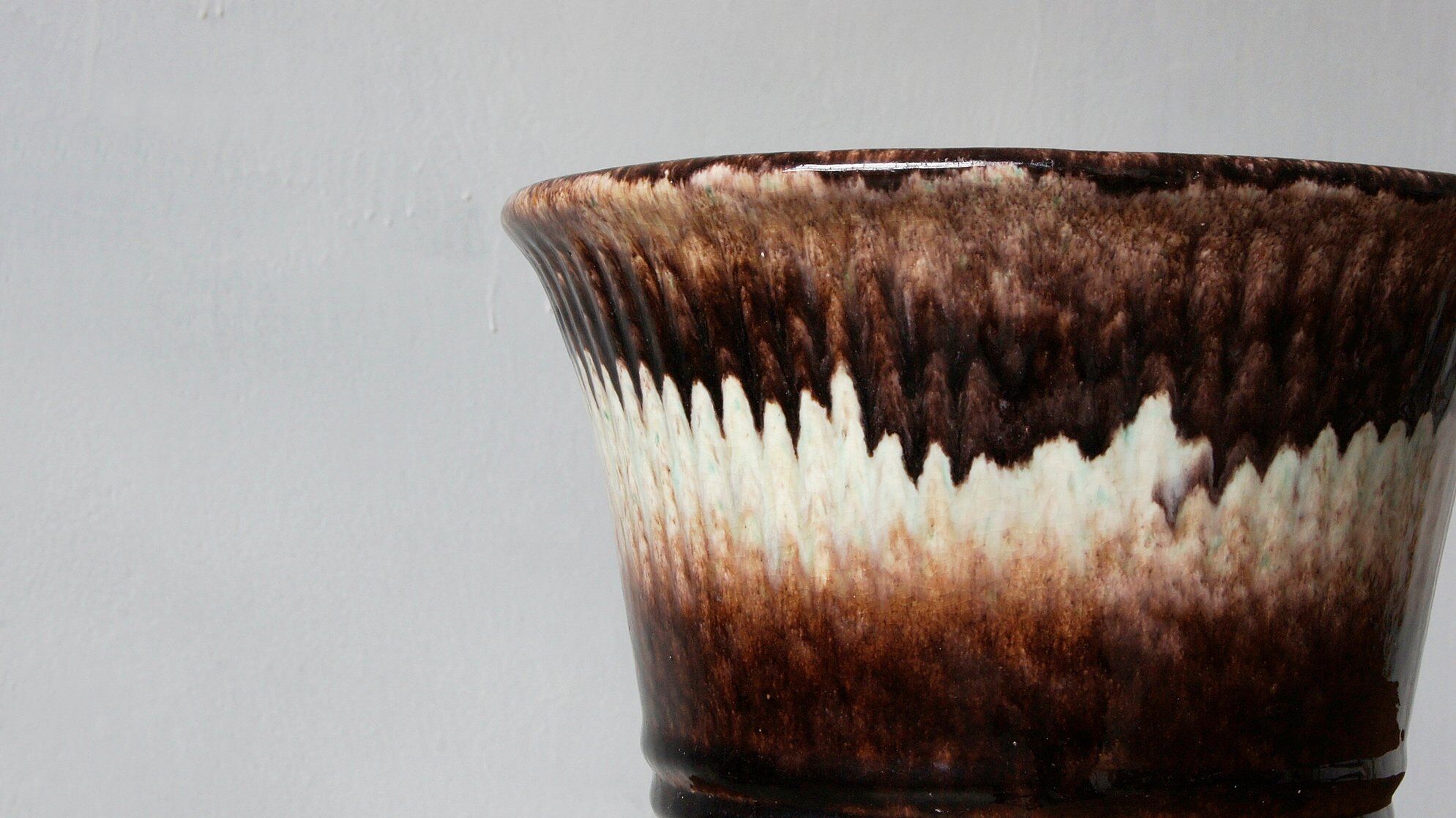 Vintage French Ceramic Plant Pot
