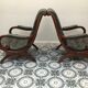 Pair of chesterfield style armchairs