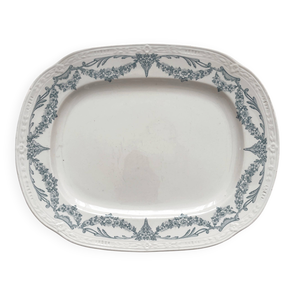 Plat en terre de fer « Louis XVI » U&C Sarreguemines