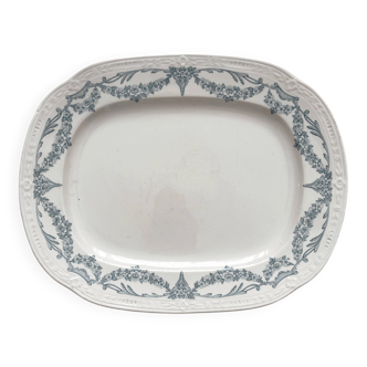 Iron earthenware dish “Louis XVI” U&C Sarreguemines