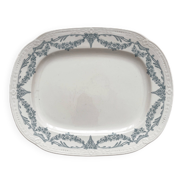 Iron earthenware dish “Louis XVI” U&C Sarreguemines