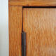 Old boarding cabinet in vintage solid wood