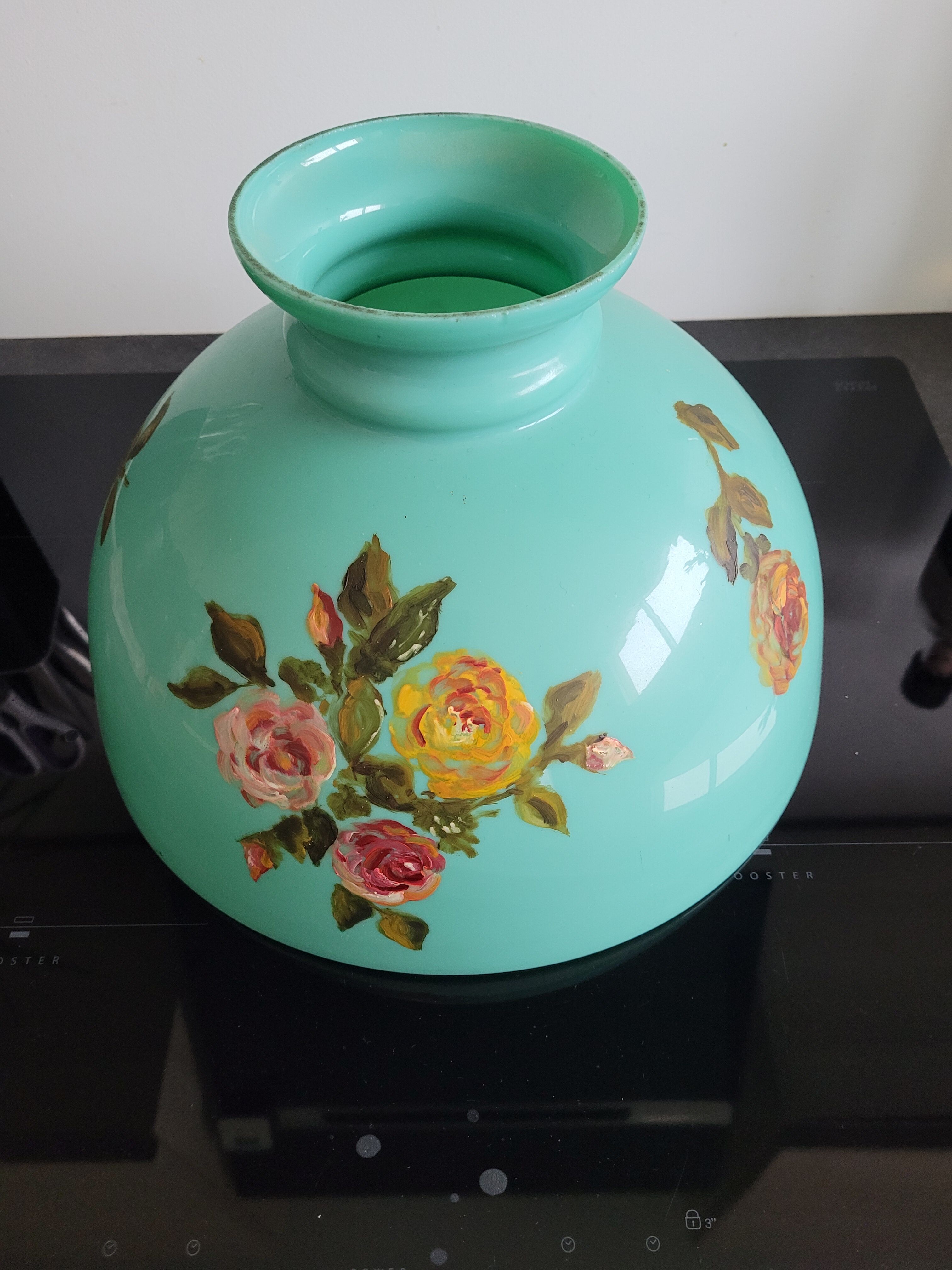 Opaline kerosene lamp lampshade