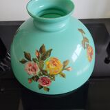 Abat jour de lampe à pétrole en opaline