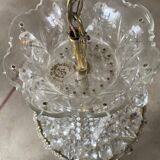 Bohemian crystal hot air balloon chandelier