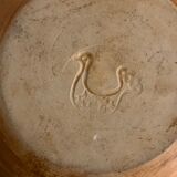 Enamelled sandstone bowl tachist Pottery of the Dove