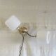 Double articulated wall light with opaline globe - 1950s/60s