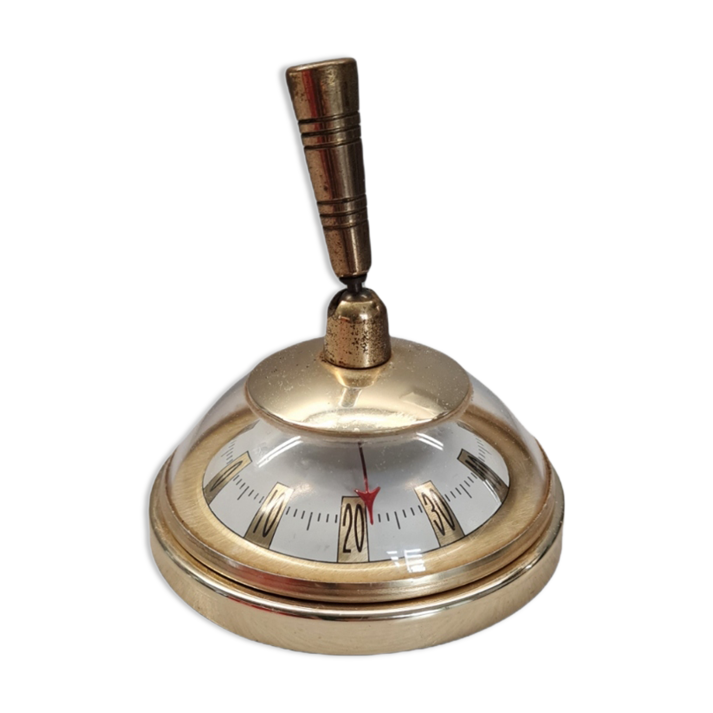 Brass pen holder thermometer