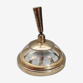 Brass pen holder thermometer