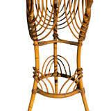 1960s rattan flower holder from France