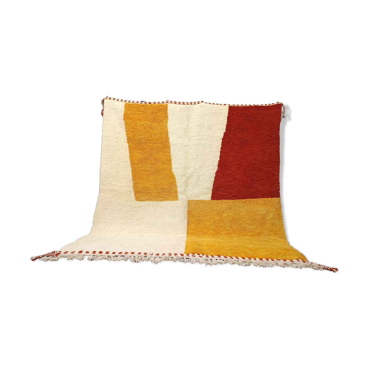 Berber rug natural wool Morocco 3 x 2 m