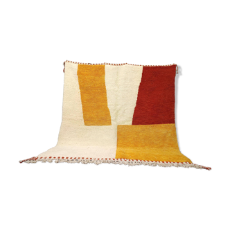 Berber rug natural wool Morocco 3 x 2 m