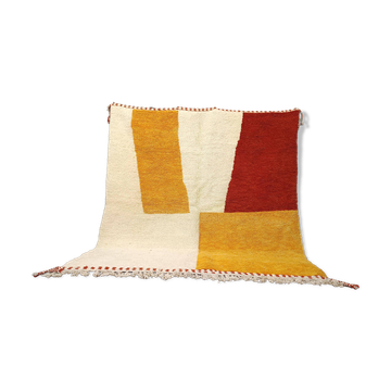 Berber rug natural wool Morocco 3 x 2 m