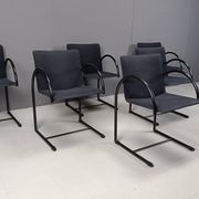 Chaises circulaires vintage par Metaform, années 1980, ensemble de 6
