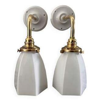 Pair of Art Deco wall lights