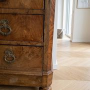 Louis-Philippe secretary chest of drawers with marble top