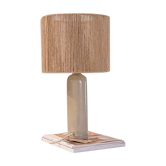 Lampe grès et fil de jute