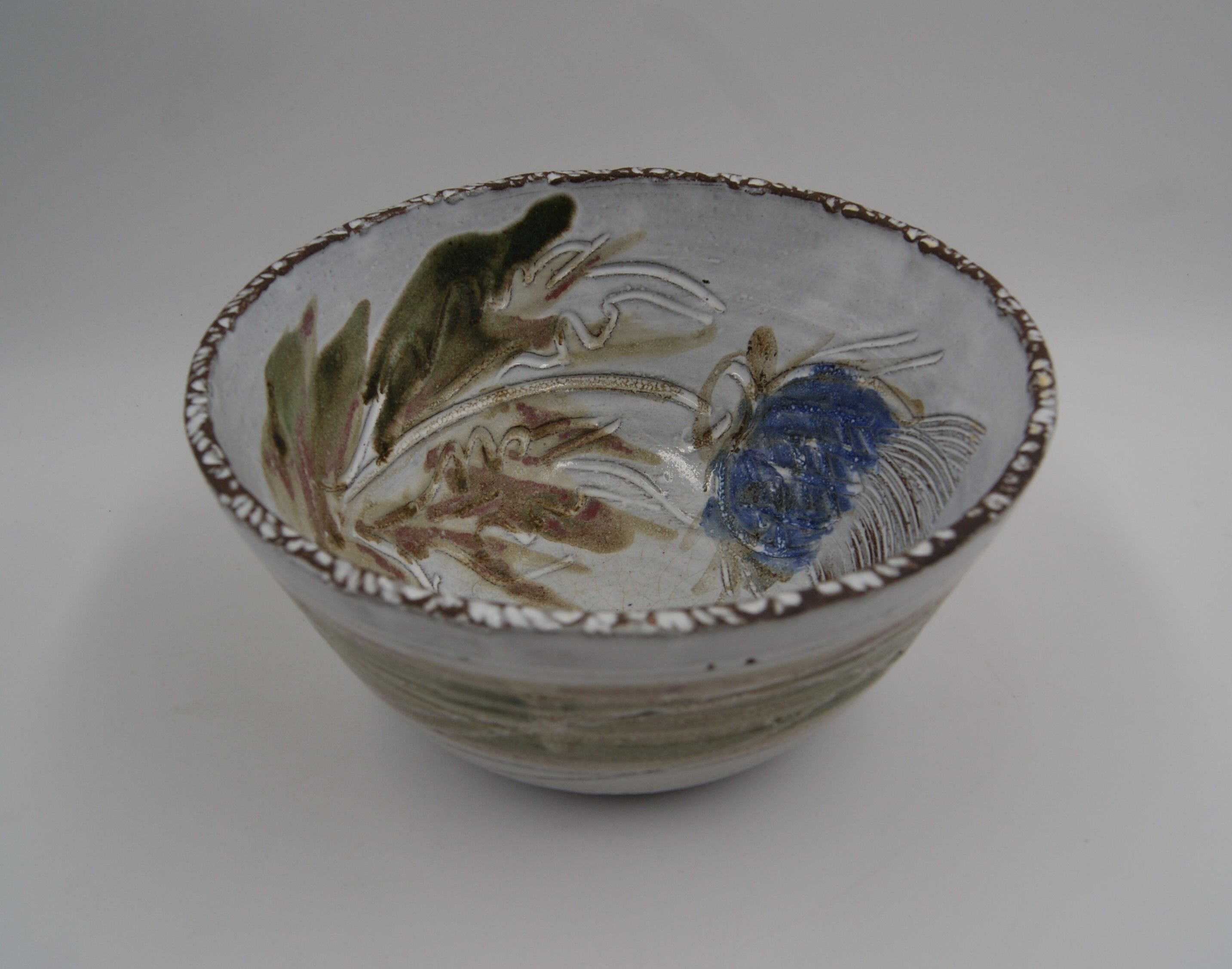 Vintage Thiry ceramic salad bowl