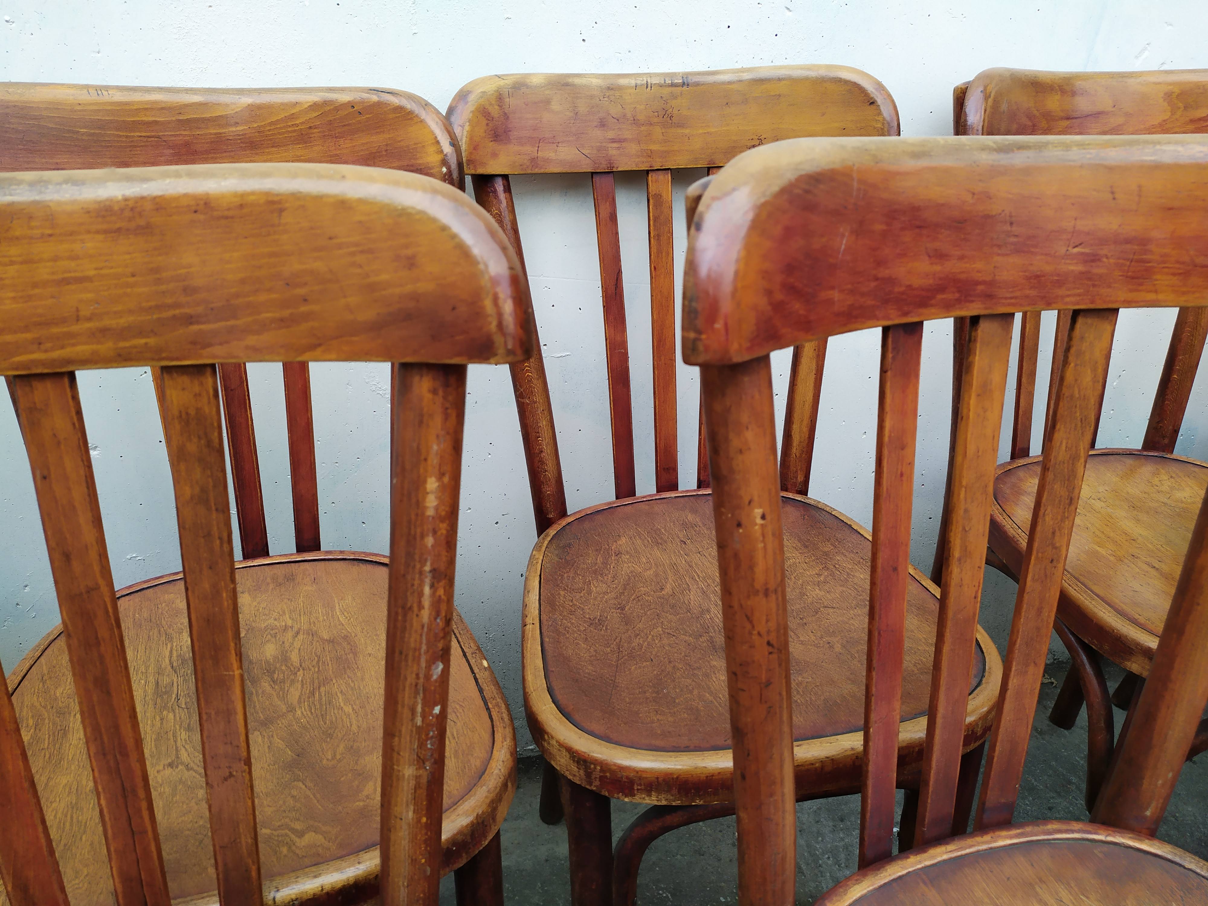 Lot de 18 chaises bistrot Fischel