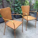 Pair of 80s garden chairs