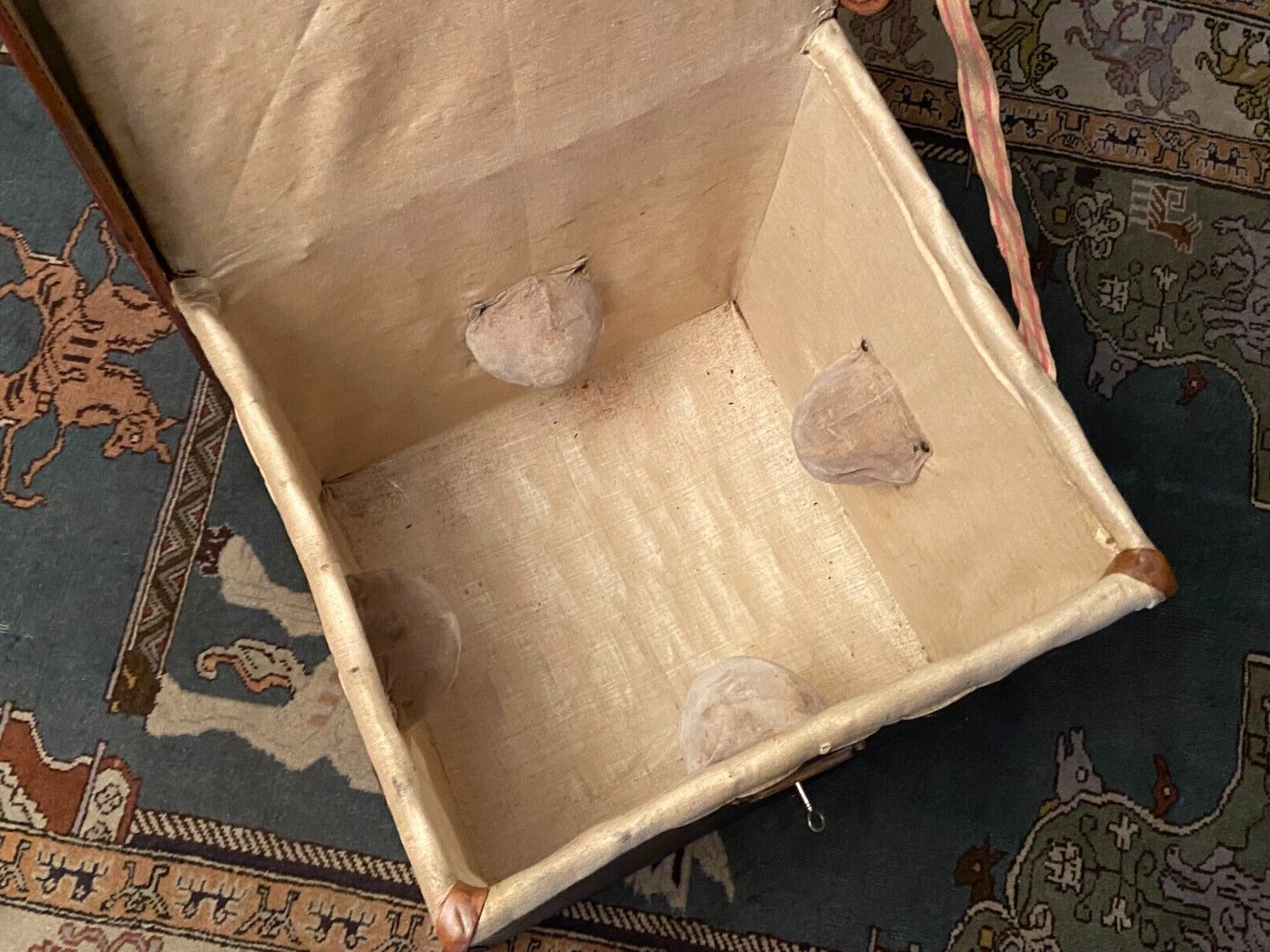 Travel trunk late nineteenth marked "At the start, Paris"