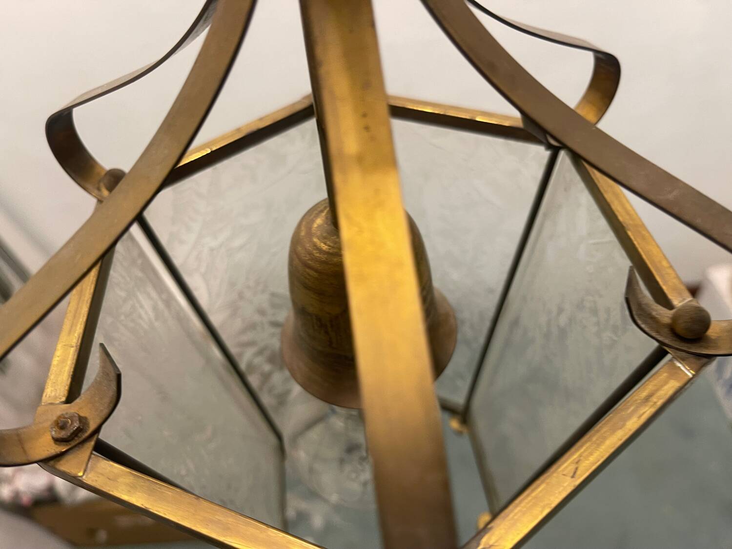 Bronze Light Pendant 1950’s