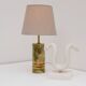 Mid-century modern Italian brass table lamp, 1970s