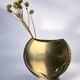 Art deco swan vase in brass, France, 1960s
