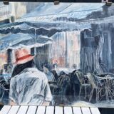 Painting: The Passerby with a Hat