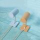 Vintage set of Danish wall lamps Fog&Mørup pastel Jo Hammerborg