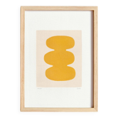 Peinture abstraite sur papier signée Eawy